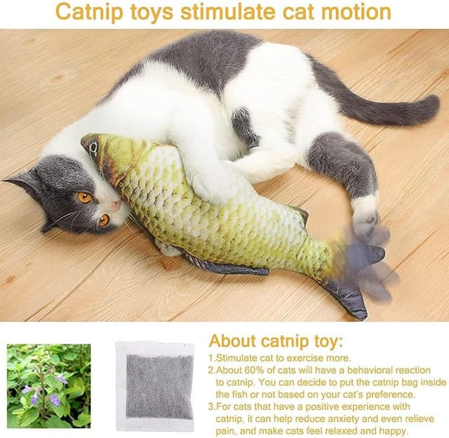 Thumbnail 1 de Nepfaivy Giocattolo Interattivo per Gatti Pesce 1 🔥📦🐟