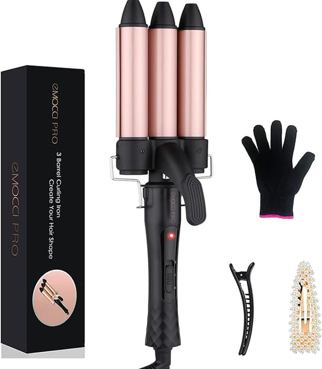 Detalle de Rizador de Pelo 3 Barriles 25mm Cerámica Turmalina Profesional