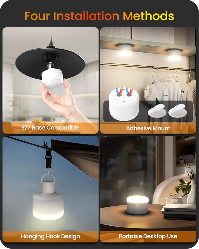 Thumbnail 6 de GOEBLESON E27 rechargeable LED bulb 5400mAh