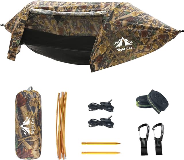 Detalle de Night Cat amaca-tenda per 1 persona impermeabile con zanzariera