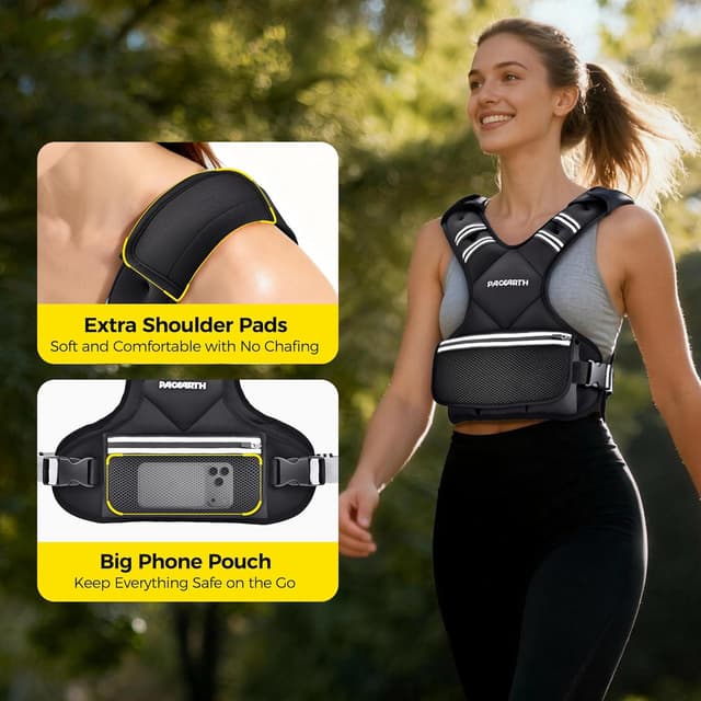 Thumbnail 4 de PACEARTH Adjustable Weight Vest 20–32 lbs