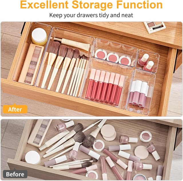 Detalle 2 de SMARTAKE 13-Piece Drawer Organizers set for drawers