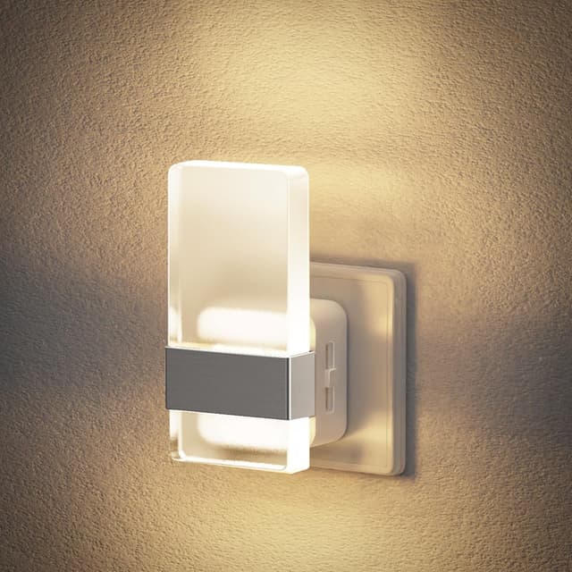 Detalle de JandCase Nachtlicht-Steckdose mit Dämmerungssensor (ohne Bewegungsmelder), dimmbar 0–100 lm, 3000K
