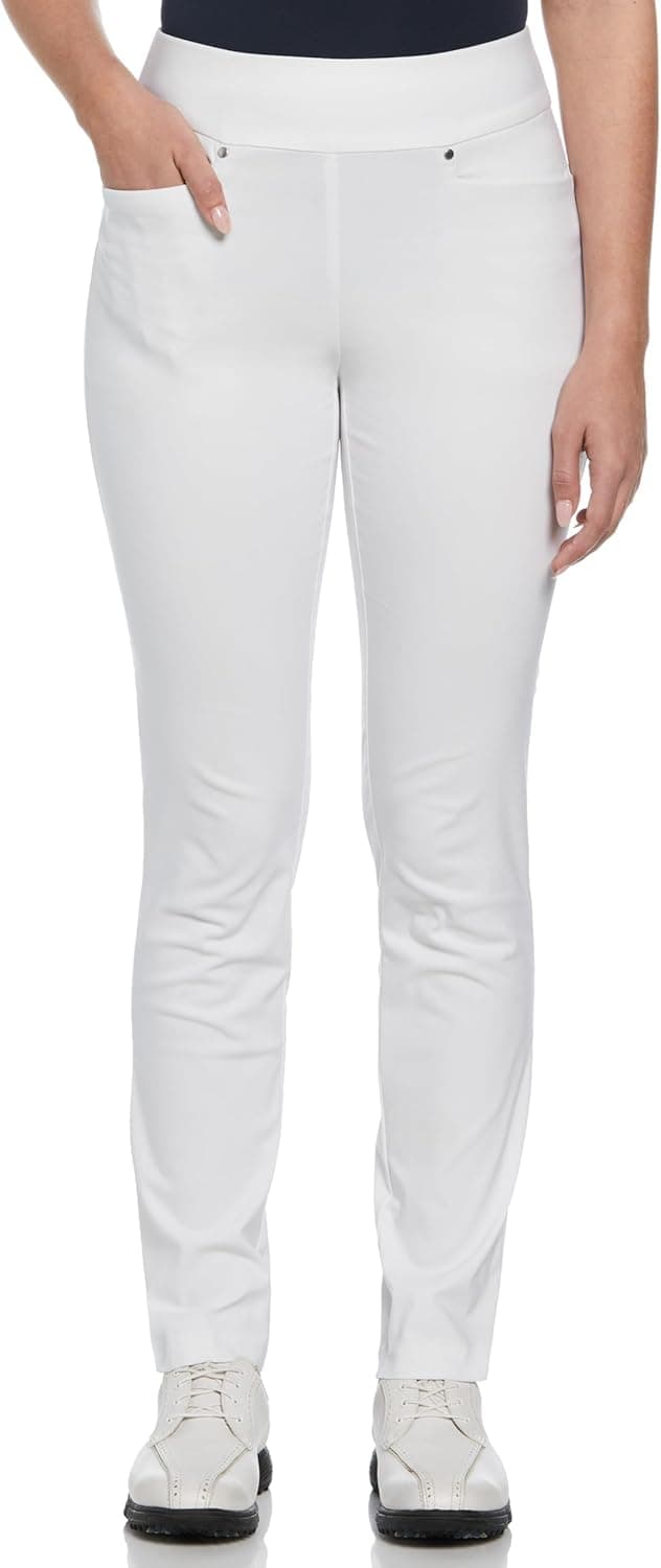Detalle 2 de PGA Tour Women’s Stretch Golf Pants with Pull-on Waist (Tummy Control, Moisture-Wicking, Sun Protection) 31" & 32" Inseams
