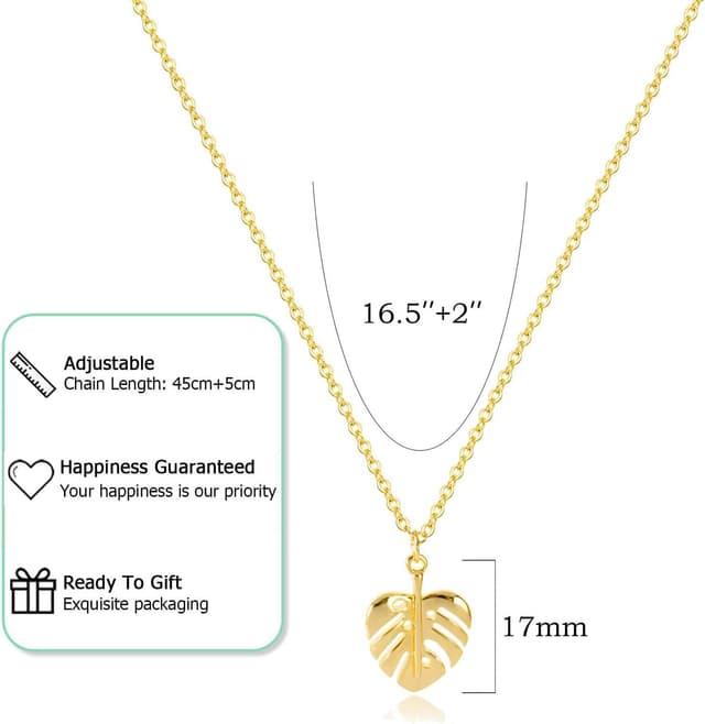 Detalle de HANLI Halskette Gold 14K vergoldet 42 cm