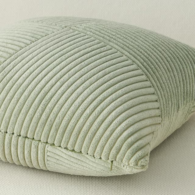 Detalle de Topfinel Kissenbezug Grün 50x50 Windmühlen Muster