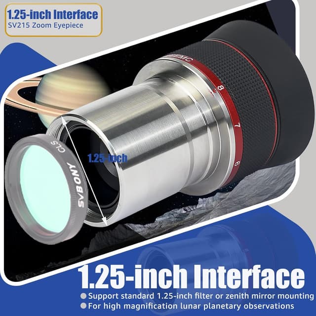 Thumbnail 4 de Svbony SV215 Planeten‑Zoom Okular 3–8 mm