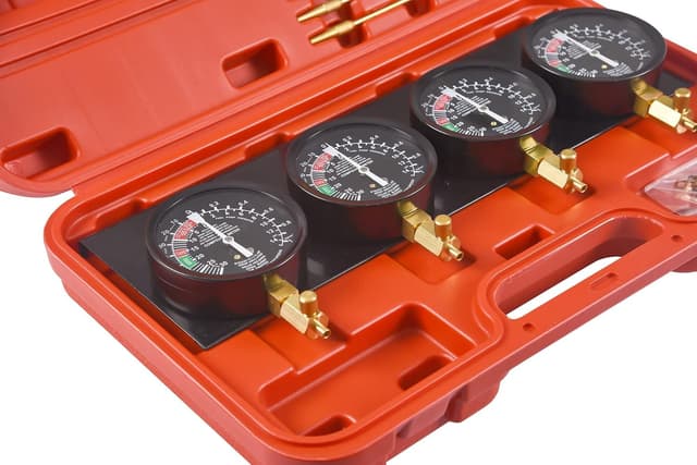 Detalle de DHA Motorcycle Fuel Vacuum Carburetor Synchroniser Gauge Tool Kit for 4-Cylinder Set-ups