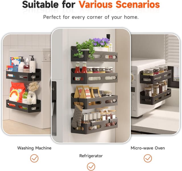 Thumbnail 5 de Sevenblue Magnetic Spice Rack 4-Pack 🧂