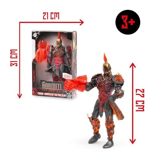 Detalle 2 de Gormiti Fireon con Arma y Armadura Metálica