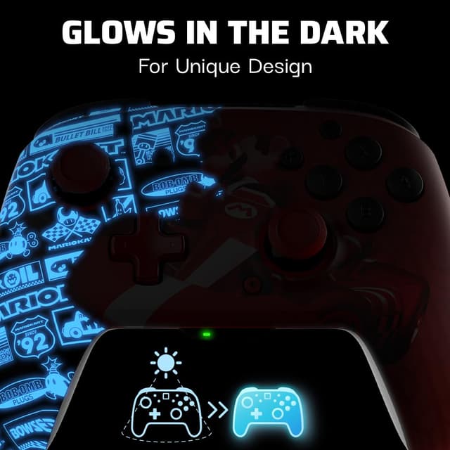 Detalle de REMATCH GLOW Wireless Switch Pro Controller 30-ft