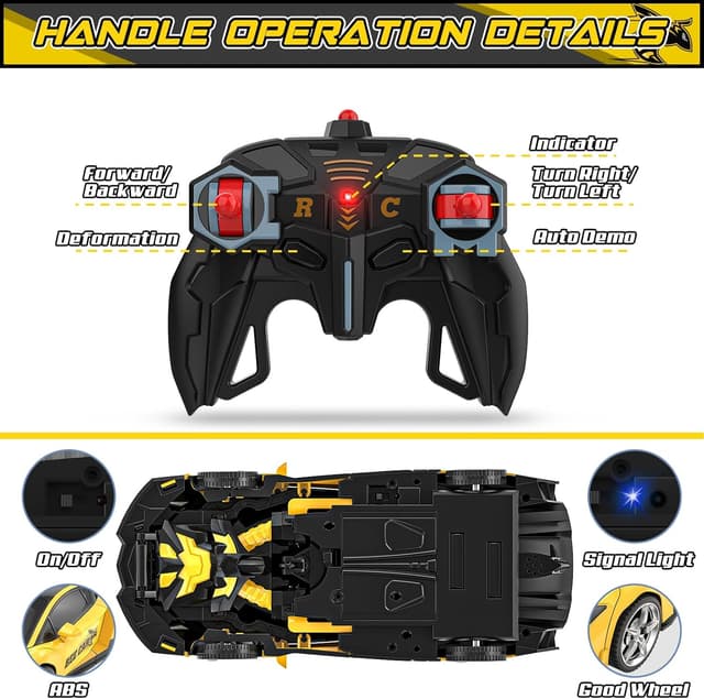 Detalle de Mieryd Macchina telecomandata 2 in 1 trasforma Bee in robot e auto 2,4 GHz