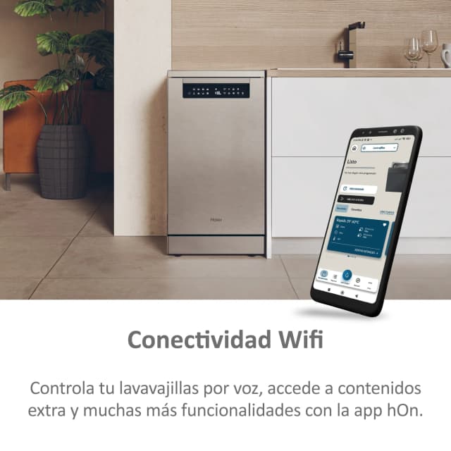 Detalle 1 de Haier XF1C3TB1FX lavavajillas 45 cm