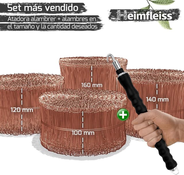 Thumbnail 1 de Heimfleiss atadora alambre 310 mm, set 1000 uds.