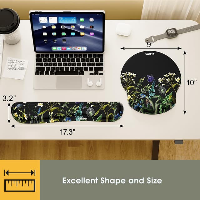 Detalle 2 de GIM Mauspad Gelkissen 17,3 x 3,2 Zoll