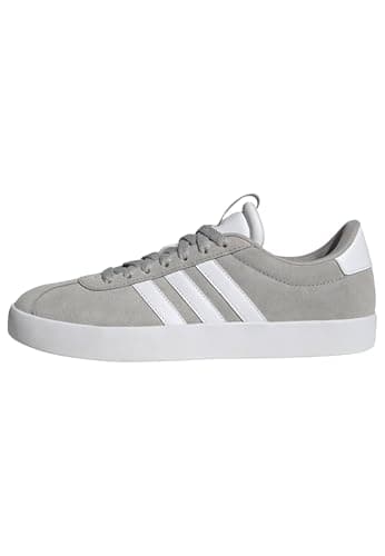 Detalle de adidas VL Court 3.0 para mujer en Grey Two, Cloud White y Silver Metallic (38 EU)