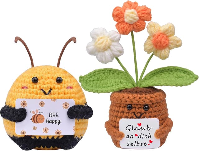 Detalle de Positive Pocket Hug Biene und Sonnenblume 2er