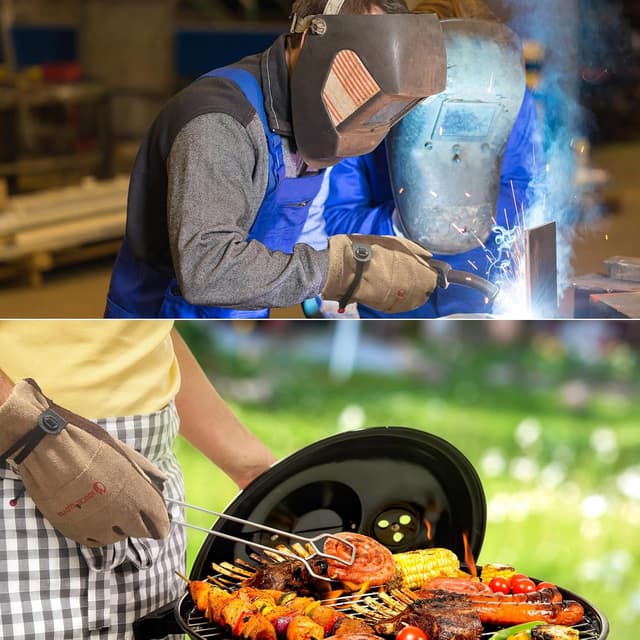 Thumbnail 4 de AOUCHI robuste Arbeitshandschuhe Leder XL