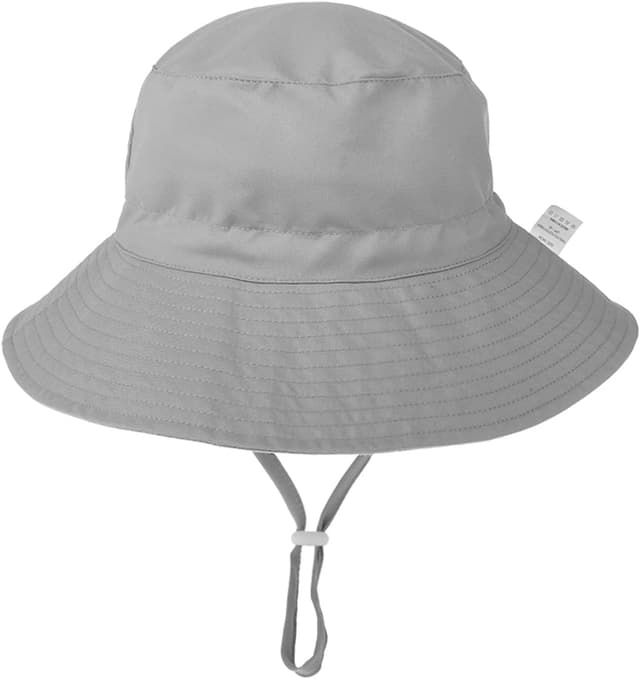Detalle 2 de DRESHOW Baby Sun Hat (UPF 50+) Toddler Bucket Hat with Chin Strap for 0–6 Years