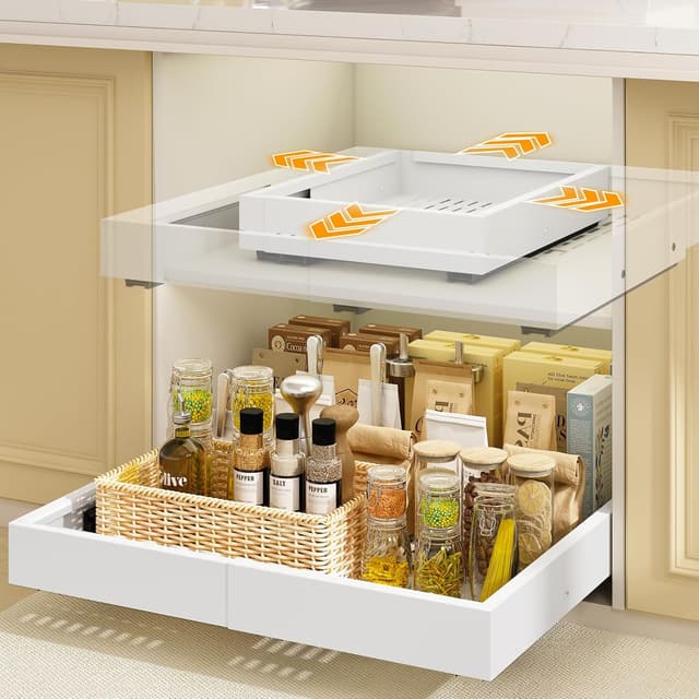 Imagen de Mointal 2 Piezas Cajón Telescópico 32-53 cm en OfertitasTOP