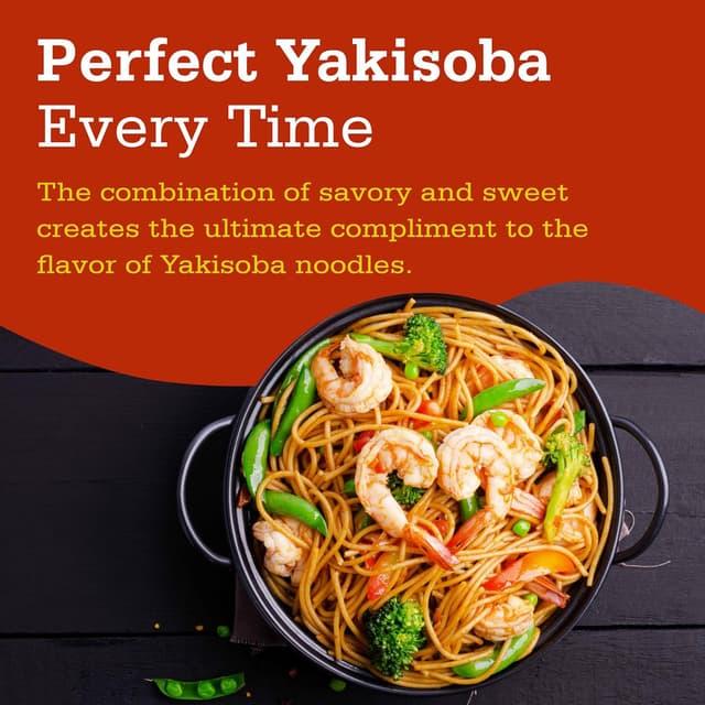 Detalle de Otafuku Yakisoba Sauce – aromatische japanische Würzsauce zum Verfeinern von Bratnudeln (500 g)