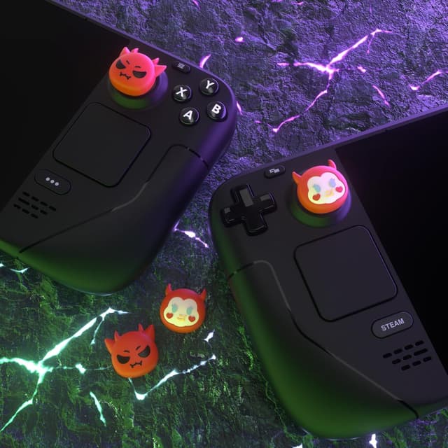 Detalle 1 de Steam Deck thumb grips, playvital silicone caps