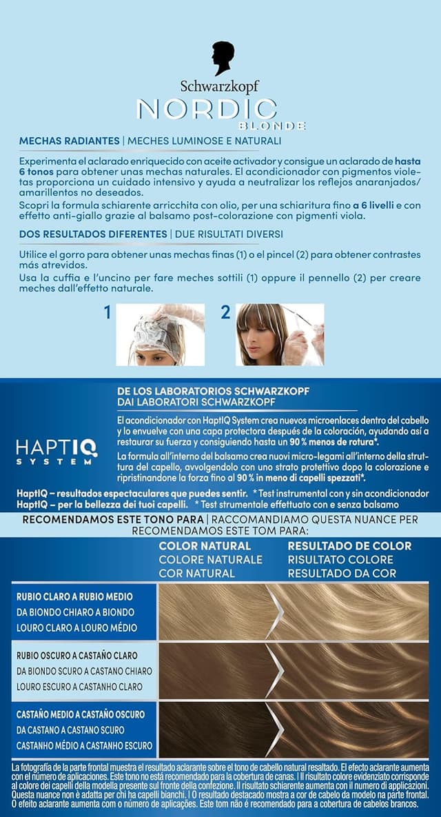 Detalle 2 de Schwarzkopf Nordic Blonde M1 6 tons 🌟