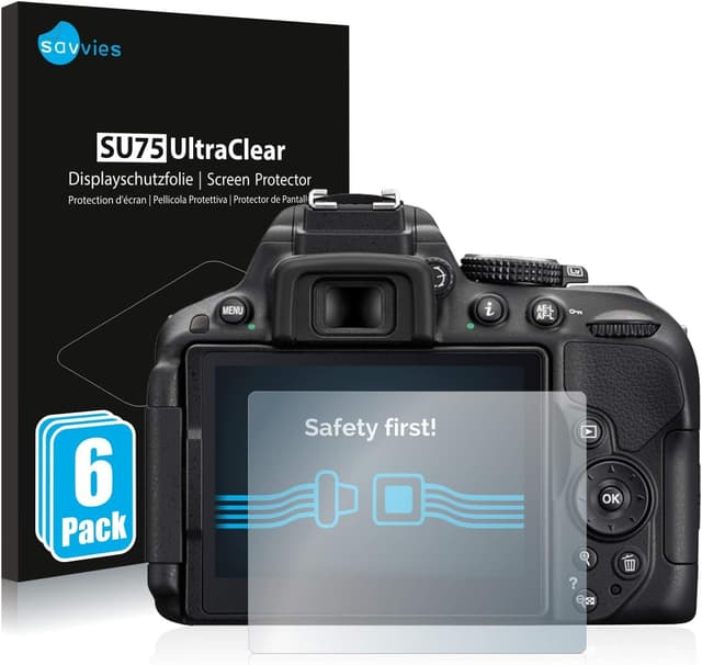 Imagen de savvies Pellicola protettiva Nikon D5300 6 pezzi en OfertitasTOP