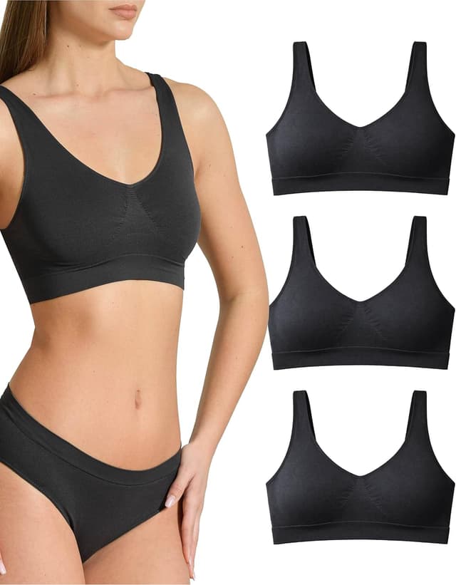 Imagen de Risalti Reggiseno Senza Ferretto Spalla Larga 3 pz en OfertitasTOP