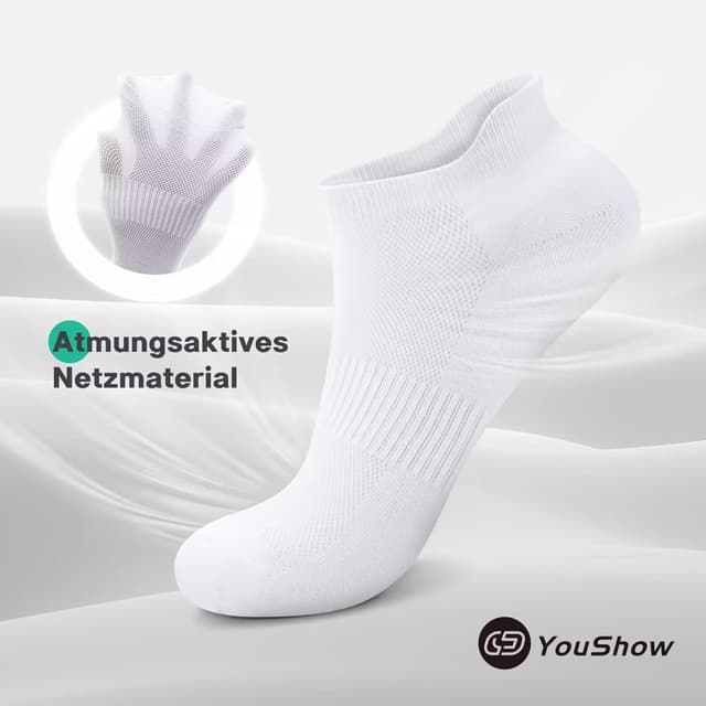 Thumbnail 2 de YouShow Cotton Trainer Socks 10 Pairs Ankle Socks