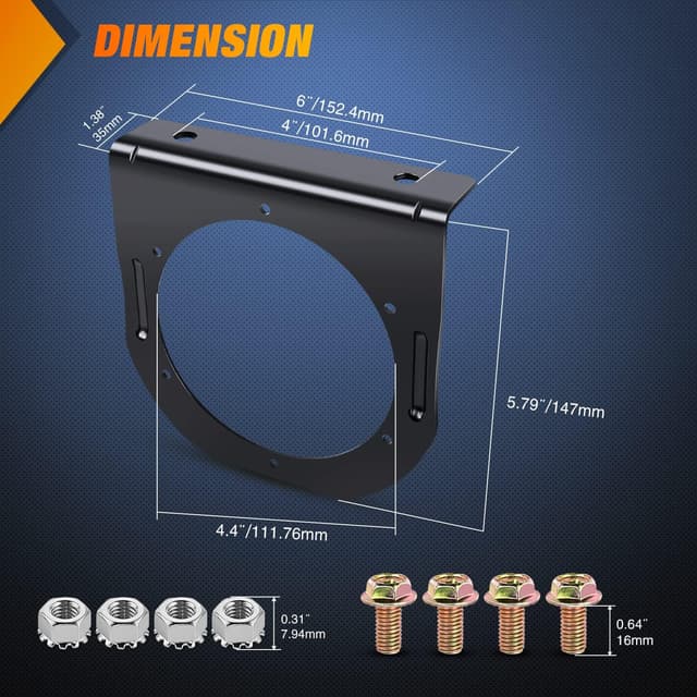 Thumbnail 6 de Nilight 4Inch Round Trailer Tail Light 12LED