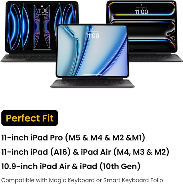 Detalle 2 de tomtoc Slim Tablet Sleeve Case for 11-inch iPad Air/Pro & iPad (M4/M3/M2, A16) with Pockets