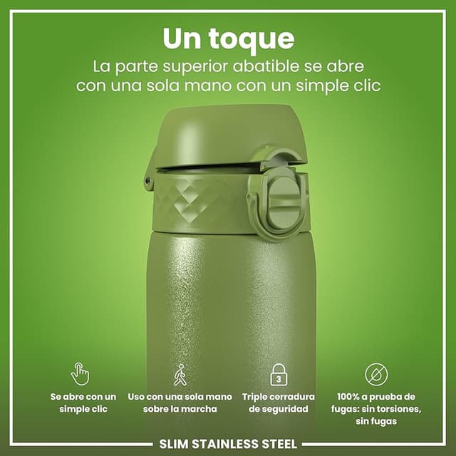 Detalle de ION8 Botella Agua Inox Ligero 600 ml 💧
