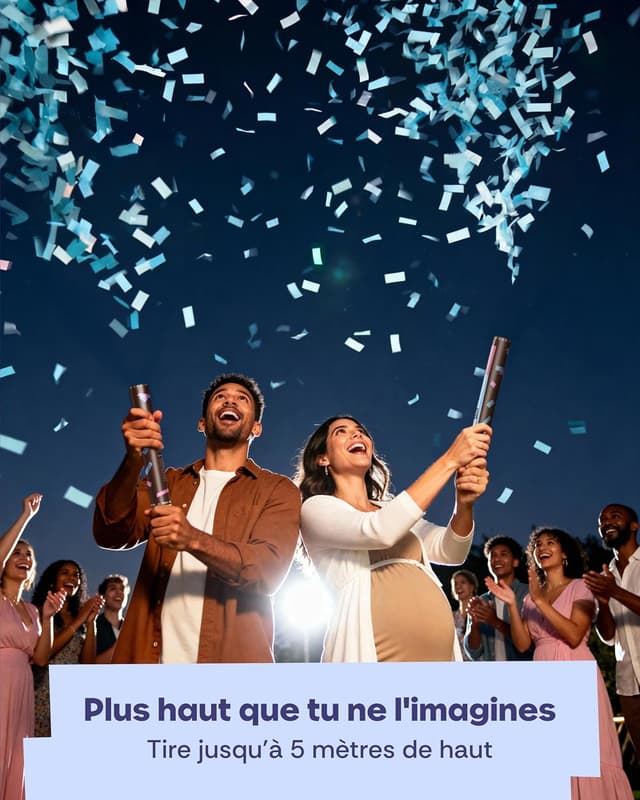 Thumbnail 6 de Partyjoker Canon à Confettis Gender Reveal 4 pcs