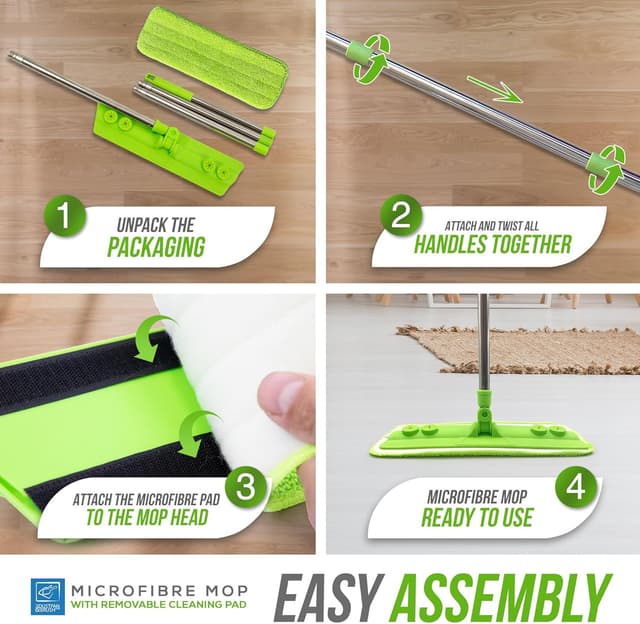 Detalle 1 de TDBS Microfibre Mop for Hard Floors