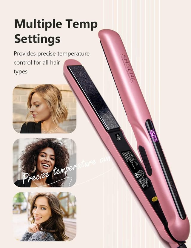Detalle 2 de ANGENIL Tourmaline hair straightener 2 in 1