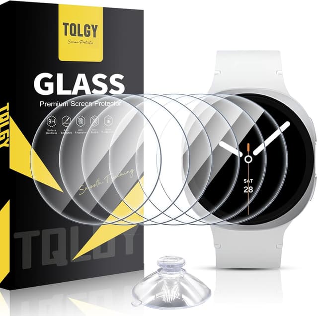 Detalle de TQLGY Screen Protector for Samsung Galaxy Watch 8 40mm — 6-pack