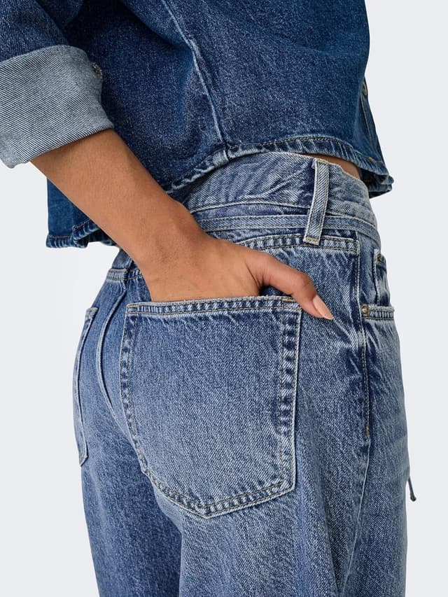 Thumbnail 6 de ONLY Female Straight-Fit Jeans ONLGIANNA mit Ballon-Schnitt (mittlere Taille), 100% Baumwolle