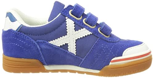 Detalle 2 de Munich Gresca Kid VCO S en azul (605) — zapatillas unisex para niños con cierre de velcro