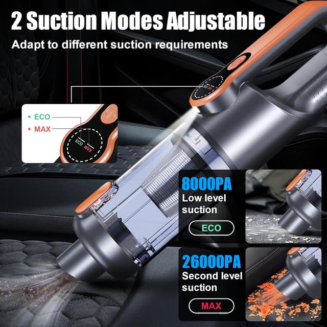 Detalle 2 de botatio 35000Pa handheld vacuum cleaner