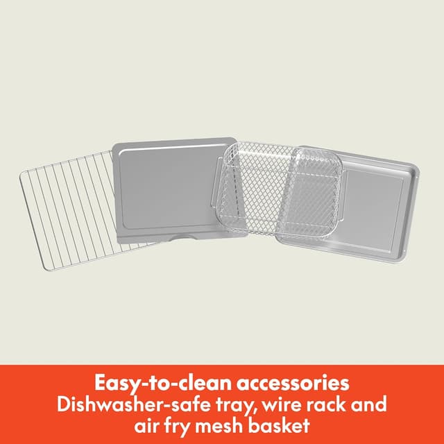 Detalle de Bella Air Fry Toaster Oven (1700W) with 7 Preset Cooking Options, Auto Shutoff & Dishwasher-Safe Trays