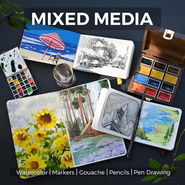 Thumbnail 6 de Funto Diario de Acuarela 44 hojas 3,9x3,9