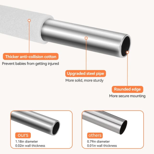 Thumbnail 6 de COMOMY Laufstall Baby 127x127 cm mit Weichem Netz, Schutzgitter und Oxford-Boden (Grün)