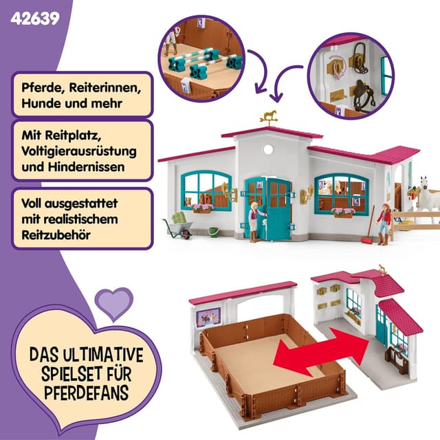 Thumbnail 2 de Schleich Horse Club Reithalle Peppertree 42639 179 Teile