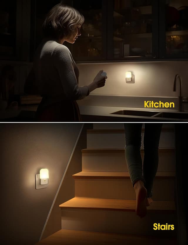 Detalle 1 de Emeritpro Nachtlicht Steckdose 5 Stufen 2er