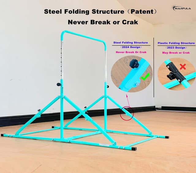 Thumbnail 1 de MARFULA Foldable Gymnastic Bar, 9 Height Levels ⚙