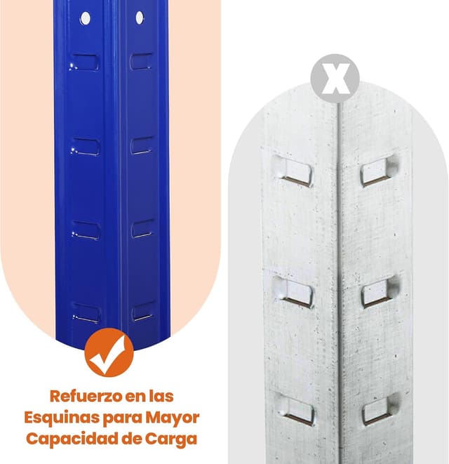 Thumbnail 5 de Yaheetech estantería galvanizada 2 uds 180x60x120cm