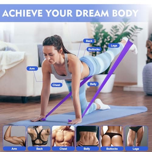 Detalle de Fokky Bandas elásticas musculación 4 niveles 1,8 m