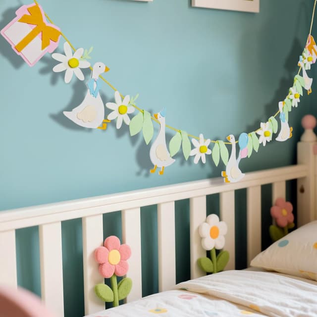 Detalle 2 de SUNBEAUTY Gänse-Banner Girlande für 3,5 m