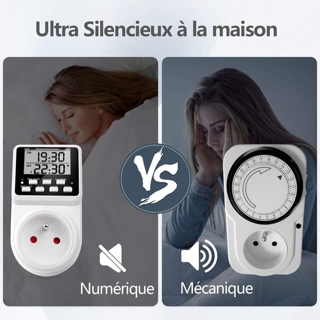 Thumbnail 6 de NOVKIT prise programmable numérique 16A/3680W avec minuterie, compte à rebours et cycle alternatif